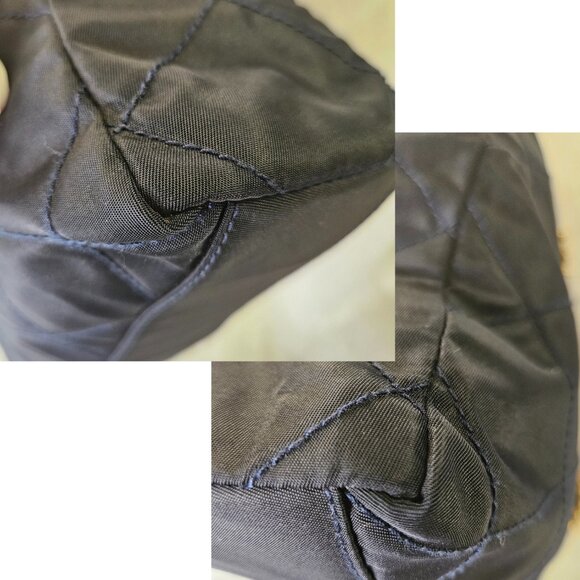 Authentic Prada Tessuto Catena Nylon Quilted Chain Shoulder Bag in Black - Picture 7 of 17